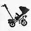 Дитячий велосипед-коляска Триколісний BestTrike 6088 F — 695-12 чорний, фото 4