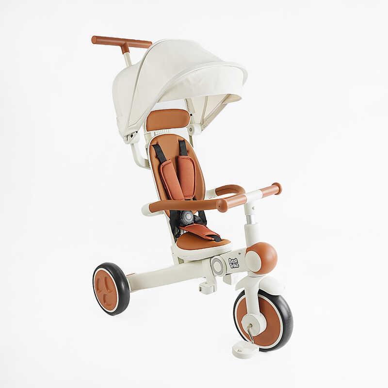 Дитячий велосипед-коляска Триколісний BestTrike BS-12-707 коричневий, фото 1