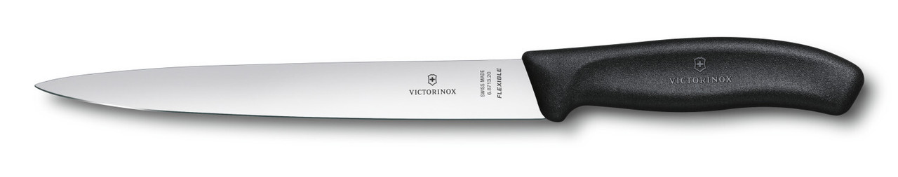 Ніж кухонний філейний Victorinox SwissClassic 20 см, чорний tdi