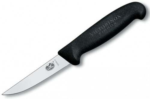 Ніж кухонний обробний для дичини Victorinox Fibrox 10 см, чорний tdi