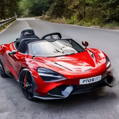 Дитячий електромобіль Червоний McLaren на пульті / Одномісна машинка електрокар дівчинці їде 4.5 км/год 4WD MP3