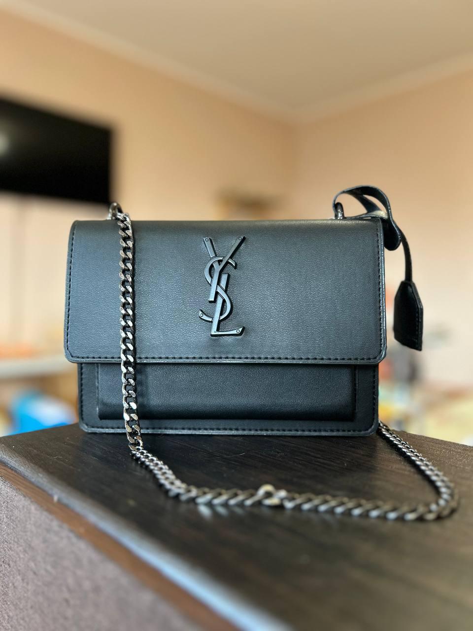 Yves Saint Laurent Sunset Mini Chain Black/Black, фото 1