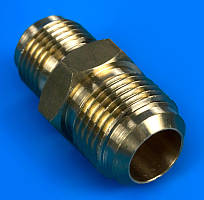 Латунна муфта для кондиціонера 3/8" — 1/2" нар. різь