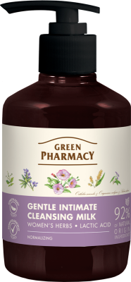 Молочко для інтимної гігієни Green Pharmacy Жіночі трави 370 мл, фото 1