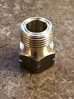 Перехідник балонний нарізний пропановий зі СП21,8LH зовнішній на СП21.8LH внутрішній (подовжувач латунний 3 см)