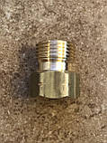 Перехідник балонний нарізний пропановий зі СП21,8LH зовнішній на СП21.8LH внутрішній (подовжувач латунний 3 см), фото 2
