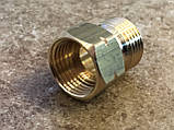 Перехідник балонний нарізний пропановий зі СП21,8LH зовнішній на СП21.8LH внутрішній (подовжувач латунний 3 см), фото 5