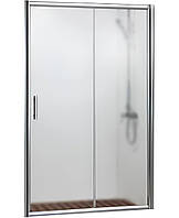 Душові двері в нішу 130х180 розсувна, двері для душу двосекційні матове загартоване скло 5 мм