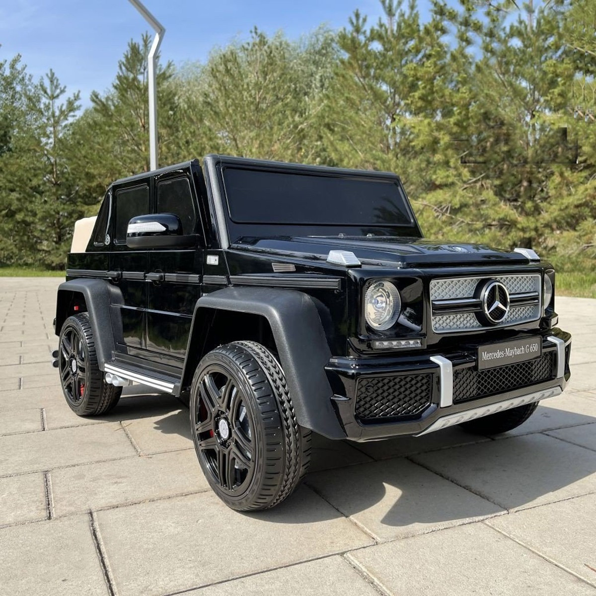 Дитячий електромобіль двомісний на акумуляторі Mercedes M 6150 з пультом р/у для дітей 3-8 років Чорний