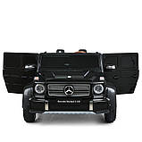 Дитячий електромобіль двомісний на акумуляторі Mercedes M 6150 з пультом р/у для дітей 3-8 років Чорний, фото 4