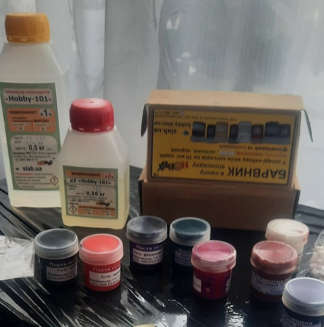 Смола епоксидна КЕ «Hobby-101» вага 0,75 кг