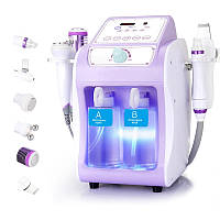 Професійний апарат 6 в 1 для догляду за обличчям з воднево-кисневою мікродермабразією, біоліфтингом та очищенням, для салонів, SPA