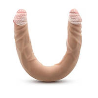 Реалістичний двосторонній фалоімітатор Blush Dr. Skin Posable Double Dong Beige 35,6см