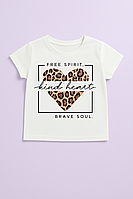 Футболка для девочки летняя Сердце