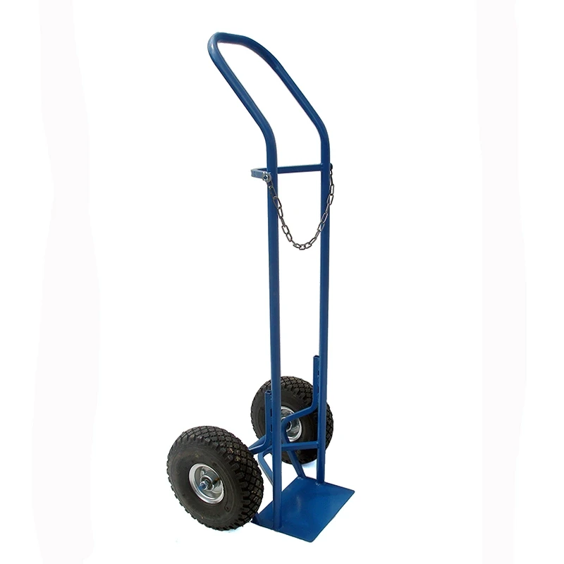 Візок для перевезення вуглекислотного балона з пневматичними колесами 300 мм, навантаження 250 кг,, фото 1