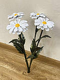 Металеві квіти. Букет з ромашек 6 шт, фото 2