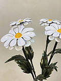 Металеві квіти. Букет з ромашек 6 шт, фото 3