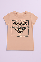 Летняя подростковая футболка для девочки Сердце