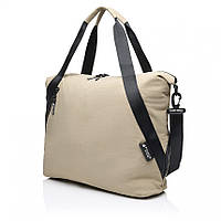 Стильна дорожня сумка поліестер бежевий Арт.3043-09 beige Fouvor (54)