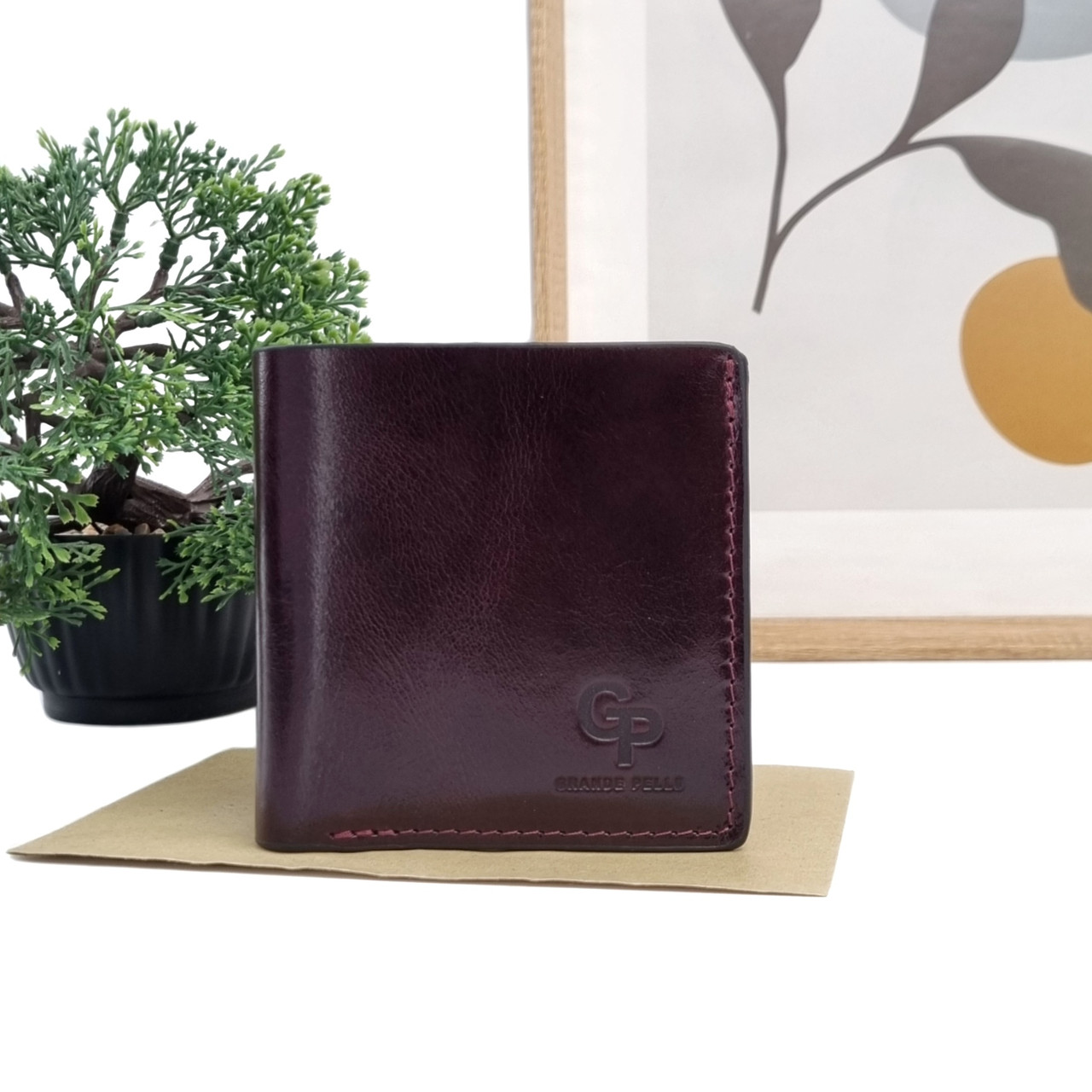 Модный женский кошелек натуральная кожа бордовый Арт.5373/61 "GP" Італія - (Україна)