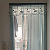 Антимоскітні штори на двері, декоративна штора на двері 200х100 см блакитний, фото 4