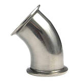 Відведення нержавіюче під кламп 2 дюйма, 45°, фото 2