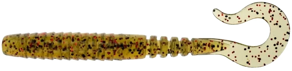 Силикон FishUP Vipo 4.3" #045 - Green Pumpkin/Red & Black (7шт/уп)