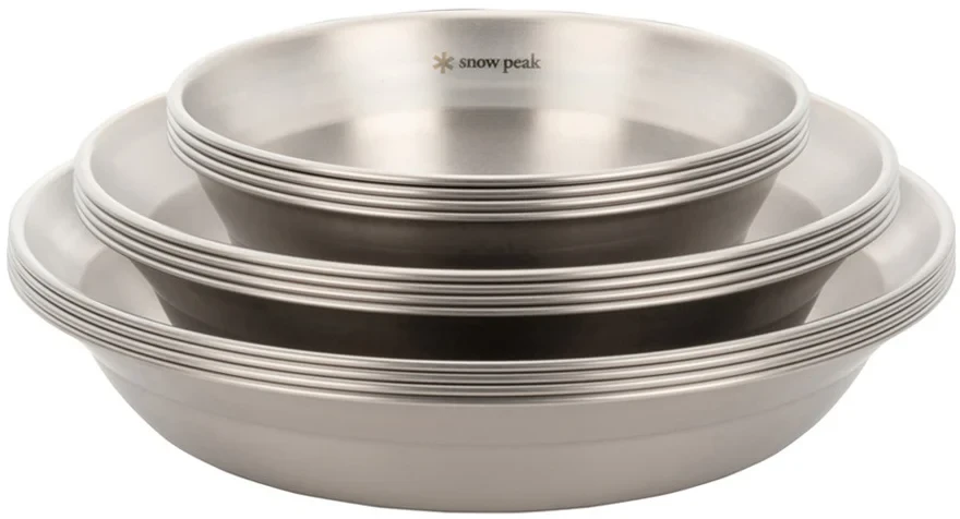 Набор посуды Snow Peak TW-021FK Renewed Tableware Set L Family Stainless steel