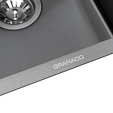 Мийка GRANADO Under top mini STEEL S201 black, фото 6