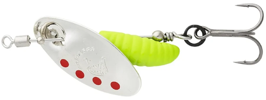 Блесна Savage Gear Grub Spinners #0 2.2g Silver Red Lime