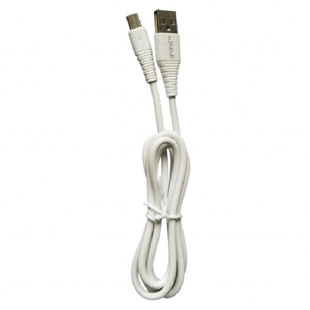 Кабель Micro USB Grand GC-C01 1 m (круглий, подовжений конектор) White