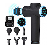 Масажер портативний ручний масажний пістолет для тіла, для шиї Zabobon VibroGun