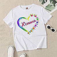 Футболка именная детям в школу, садик
