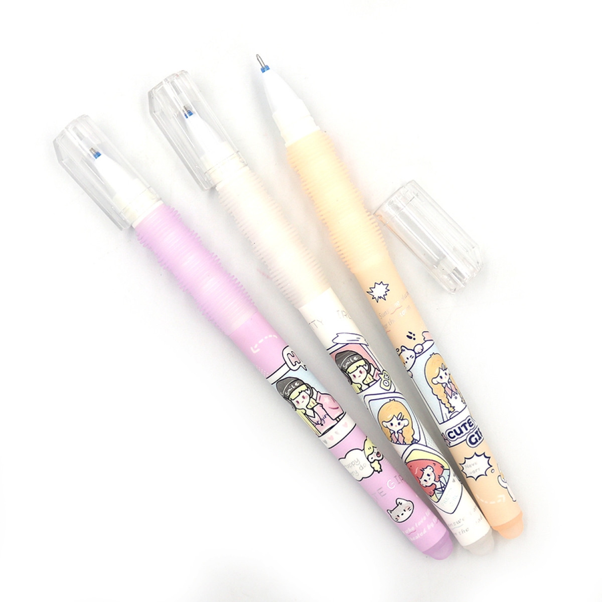 34273 Ручка дитяча стир. Aodemei "Girl" 0,38мм, син.