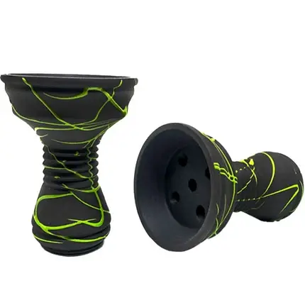 Чаша для кальяну Gusto Bowls Killa Bowls - Чорно-зелена, фото 1