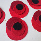 Червоний мак Крапля мак Ніколи знову Брошка значок з маком Красный мак брошки значки, фото 4