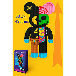 3D конструктор Magic Blocks Dissected Companion Bearbrick 50 см - блоковий ведмідь у стилі KAWS, 4000+ деталей