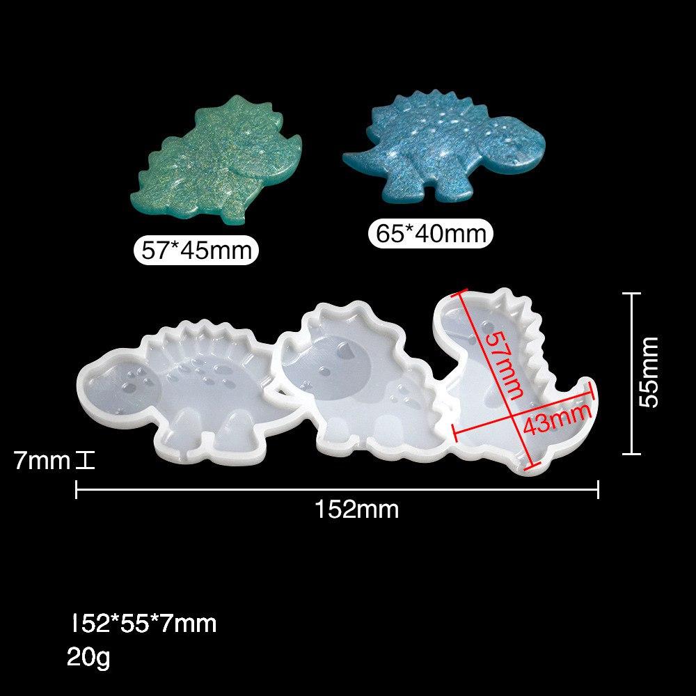 Силиконовая форма для леденцов Динозавры