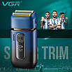 Електробритва VGR V-362 шейвер, подвійне лезо, тример, IPX6, LED Display (20), фото 8