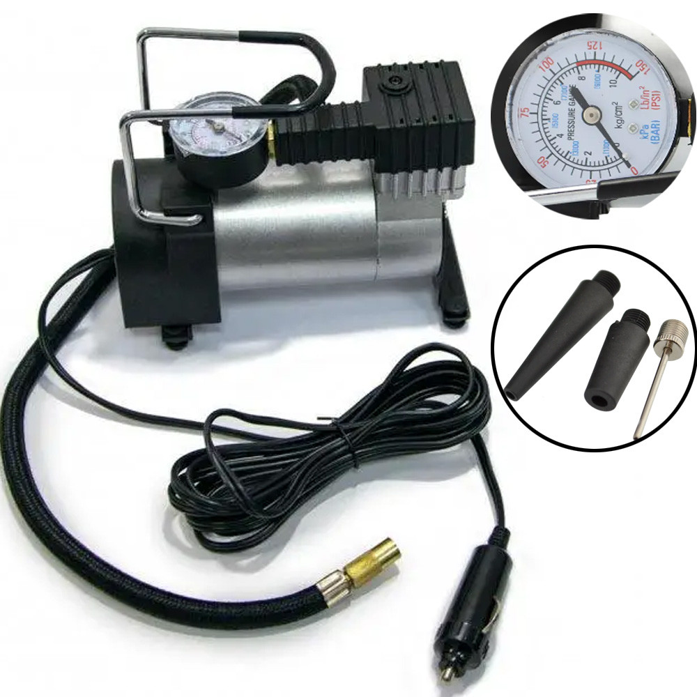 Автомобільний компресор від прикурювача 965 кПа, Air pump HS-208