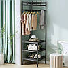 Кутова вішалка для одягу (170х43х43 см), Corner coat rack, білий, фото 4