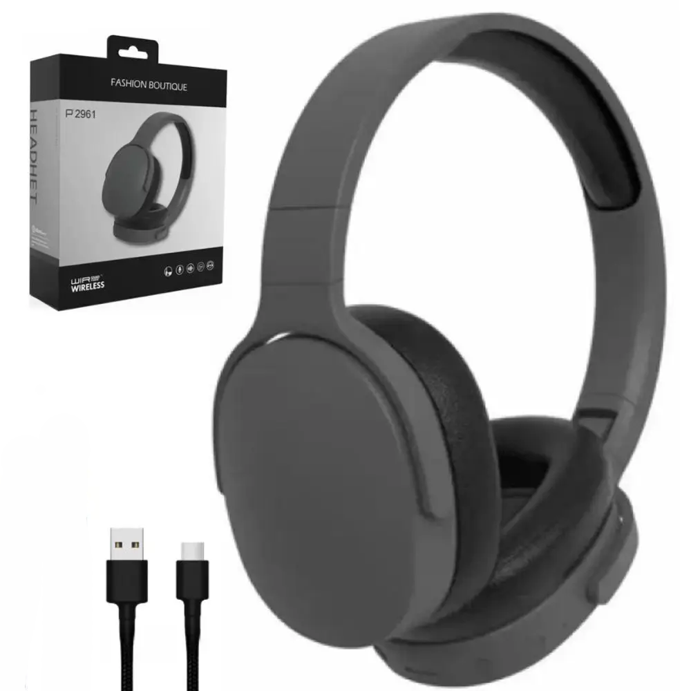 Бездротові навушники з мікрофоном та Bluetooth, 2961 BT, Чорні