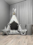 Вігвам для дітей Друзі індіанці 4 БОНБОН з Кошиком Повний комплект, вігвам для хлопчика, вігвам для дівчинки, дитячий вігвам, фото 4