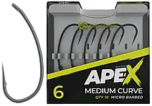 Гачок короповий RidgeMonkey Ape-X Medium Curve з борідкою #6 (10 шт./пач.)