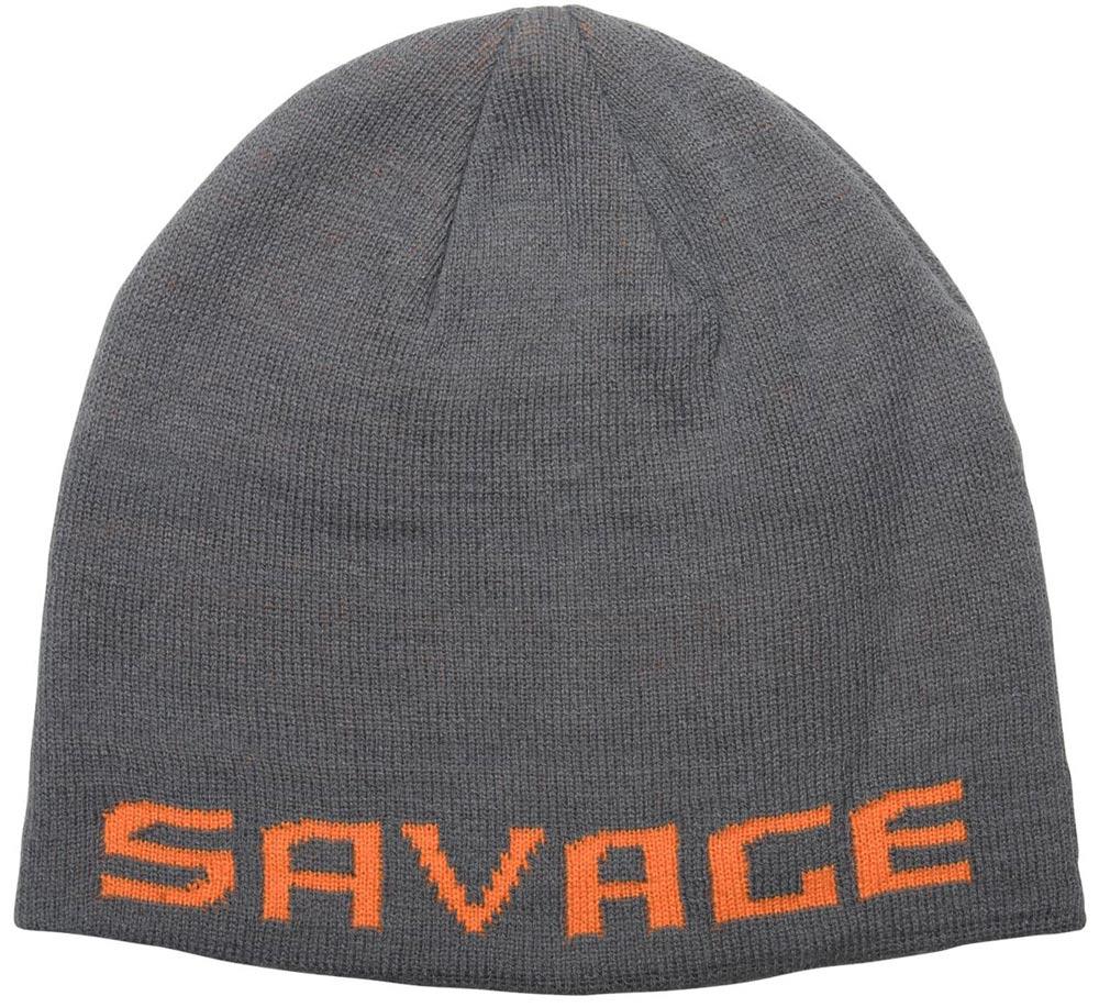 Шапка Savage Gear Logo Beanie One size ц:rock grey/orange