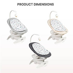 Дитячий шезлонг-гойдалка 2 в 1 Caretero Noco