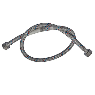 Гнучкий шланг для під'єднання води гайка 1/2" — гайка 1/2" (180 см) Zerix (ZX1557), фото 1