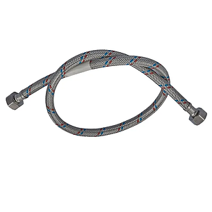 Гнучкий шланг для під'єднання води Гайка 1/2" — Гайка 1/2" (60 см) ZERIX (ZX1552), фото 1