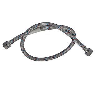 Гнучкий шланг для під'єднання води Гайка 1/2" — Гайка 1/2" (200 см) ZERIX (ZX1558), фото 1