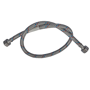 Гнучкий шланг для під'єднання води Гайка 1/2" — Гайка 1/2" (30 см) ZERIX (ZX1549), фото 1